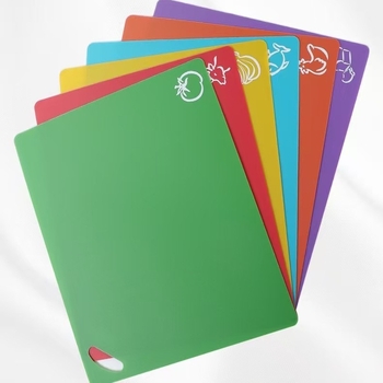 Műanyag vágódeszka antibakteriális és gombaellenes védelemmel, hordozható, kétoldalas