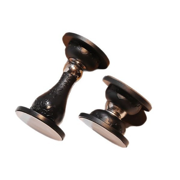 Stopper de ușă din silicon, fără găurire, montaj pe perete, design rotund lux, PVC/magnet, construcție standard