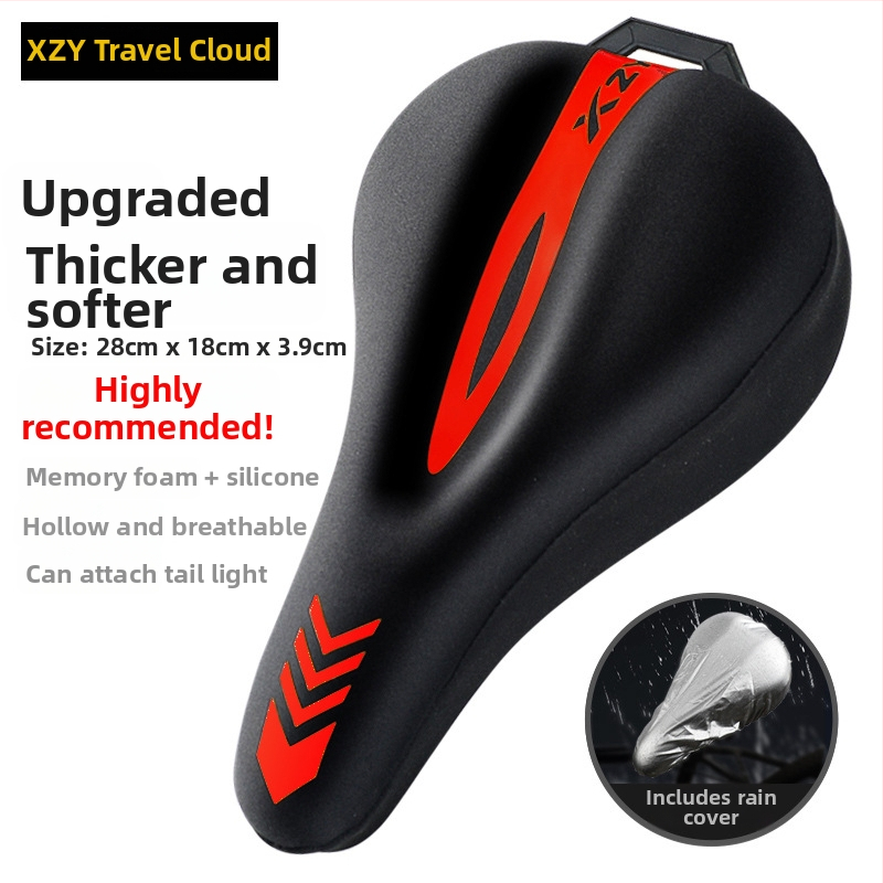 Kryt sedla bicykla TN-344 – Walker Cloud, silikon + pamäťová pena, vhodný pre horské bicykle