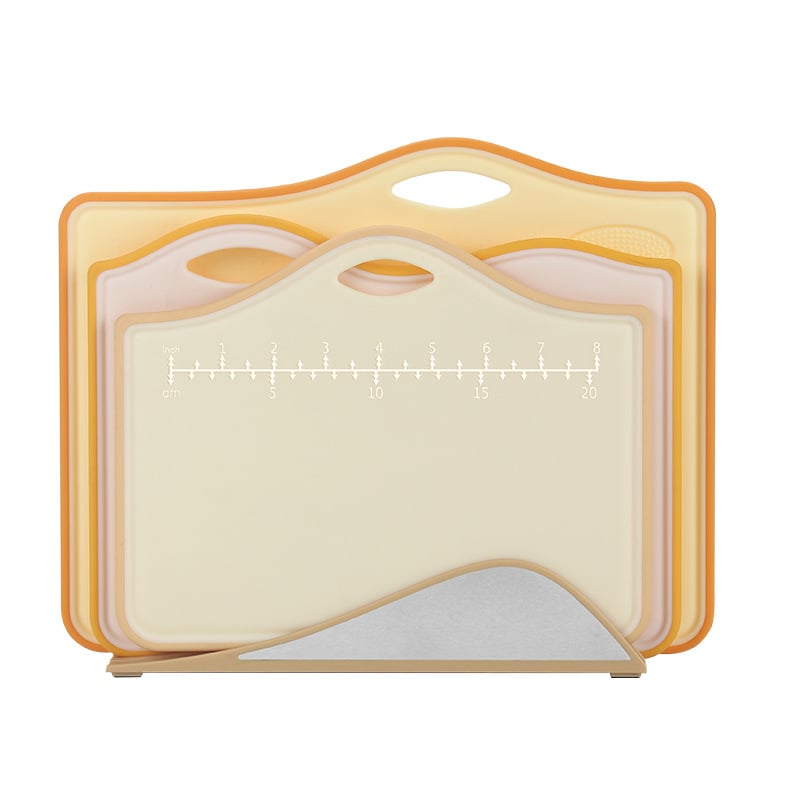 Σετ παχίων δίσκων κοπής για μωρά - PP πλαστικές σανίδες κοπής, φρούτα και βρεφική διατροφή, αντιολισθητικές, φορητές, οικιακή χρήση, μοντέρνο μινιμαλιστικό στυλ (καλοκαίρι 2021)