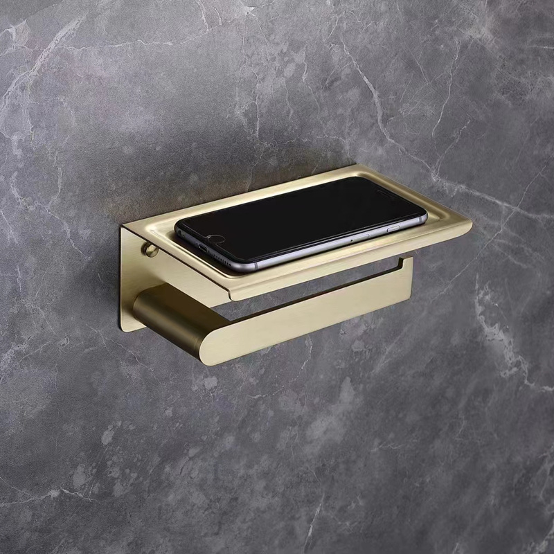 Držač ručnika od nehrđajućeg čelika s elektroplatiranim završetkom, 2 sloja, nosivost 10 kg, stil laganog luksuza