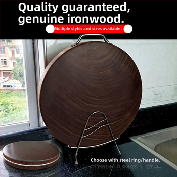 Kruhová drevená doska na krájanie, dvojstranná, protišmyková, odolná voči plesni, antiseptická (pôvod: prístav Guangxi, Nanning)