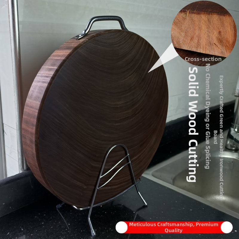 Kruhová drevená doska na krájanie, dvojstranná, protišmyková, odolná voči plesni, antiseptická (pôvod: prístav Guangxi, Nanning)