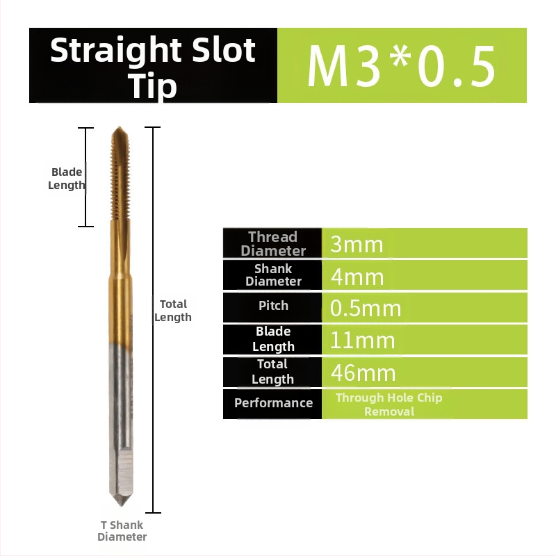 Set de taps spirale - Unealtă manuală pentru filetare