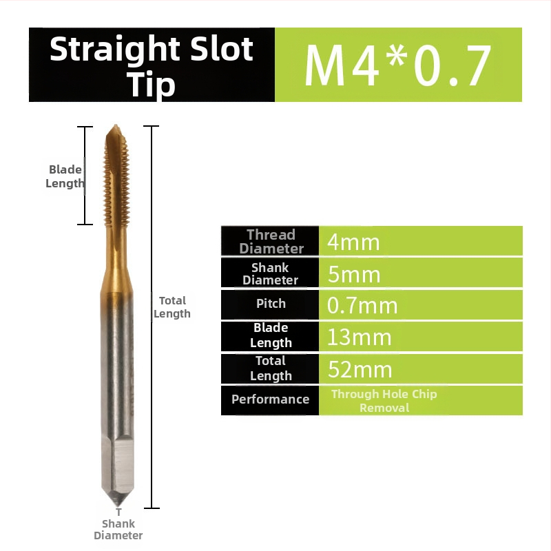 Set de taps spirale - Unealtă manuală pentru filetare