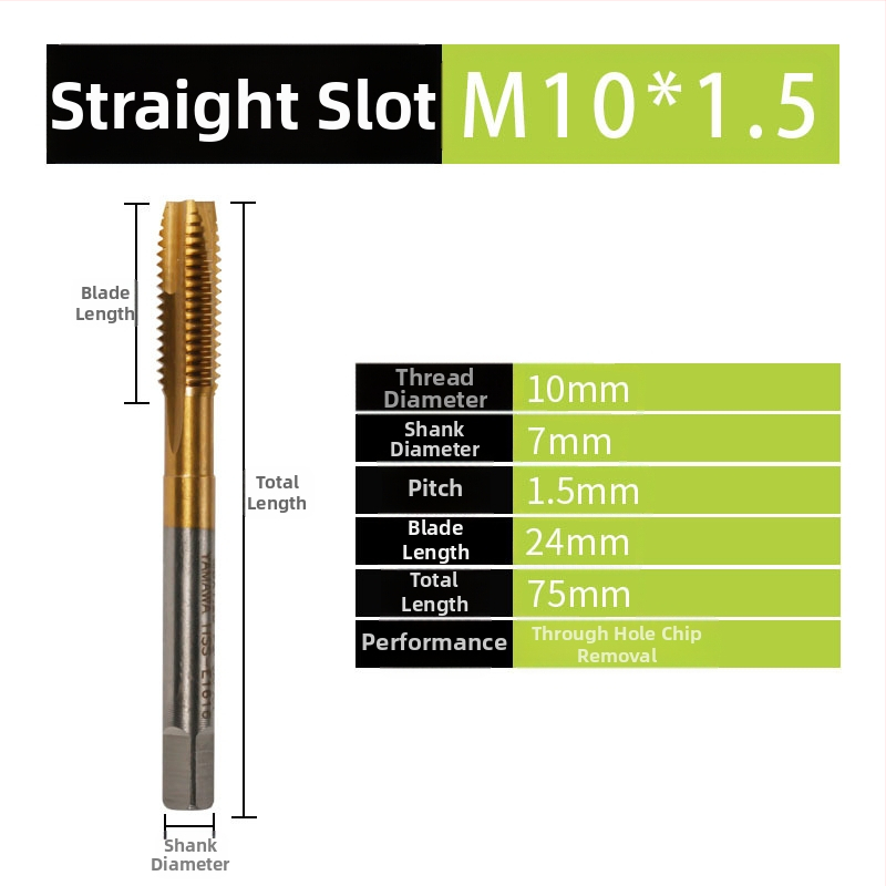 Set de taps spirale - Unealtă manuală pentru filetare