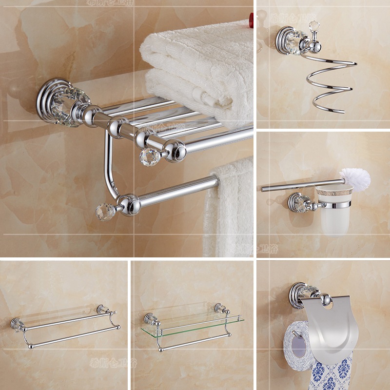 Europski stil držač ručnika od nehrđajućeg čelika, elektroplatirani završni sloj, kupaonski hardver