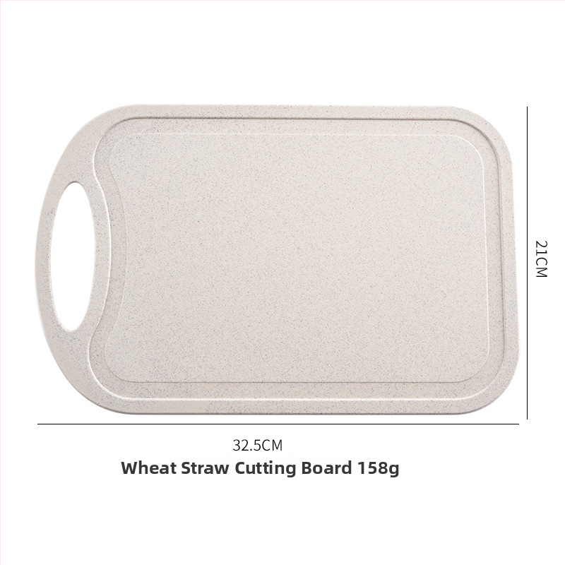 Doska na krájanie zo slamy z pšenice – potravinárska kvalita, obojstranná, prenosná, pre domácnosť, prípravu detskej stravy a krájanie ovocia