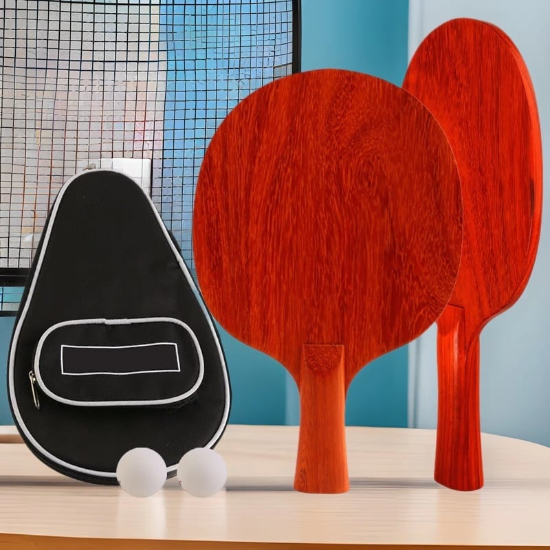 Πλάκα ρακέτας επιτραπέζιας αντισφαίρισης από ροζοξύλο, μονοστρωματική, γόμα μακράς κόλλας, πλευρικού χτυπήματος, για προπονήσεις και διαγωνισμούς με τόξο γρήγορης επίθεσης