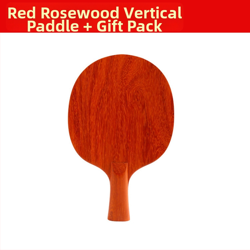 Doska pre stolný tenis – doska z ružového dreva, jednovrstvá, guma s dlhým lepením, bočný úder, určená na tréning a súťaže