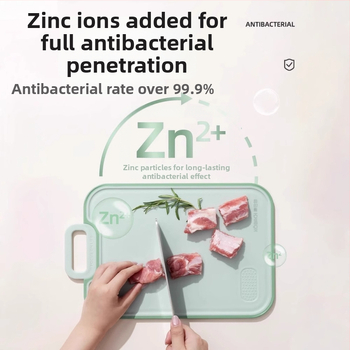 Konbach PP krájacia doska – antibakteriálna, proti plesniam, obojstranná, protišmyková plocha, pre ovocie a detskú stravu (PP, Konbach)