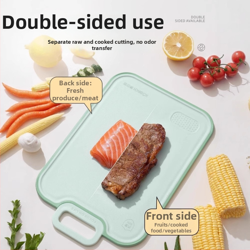 Konbach PP krájacia doska – antibakteriálna, proti plesniam, obojstranná, protišmyková plocha, pre ovocie a detskú stravu (PP, Konbach)