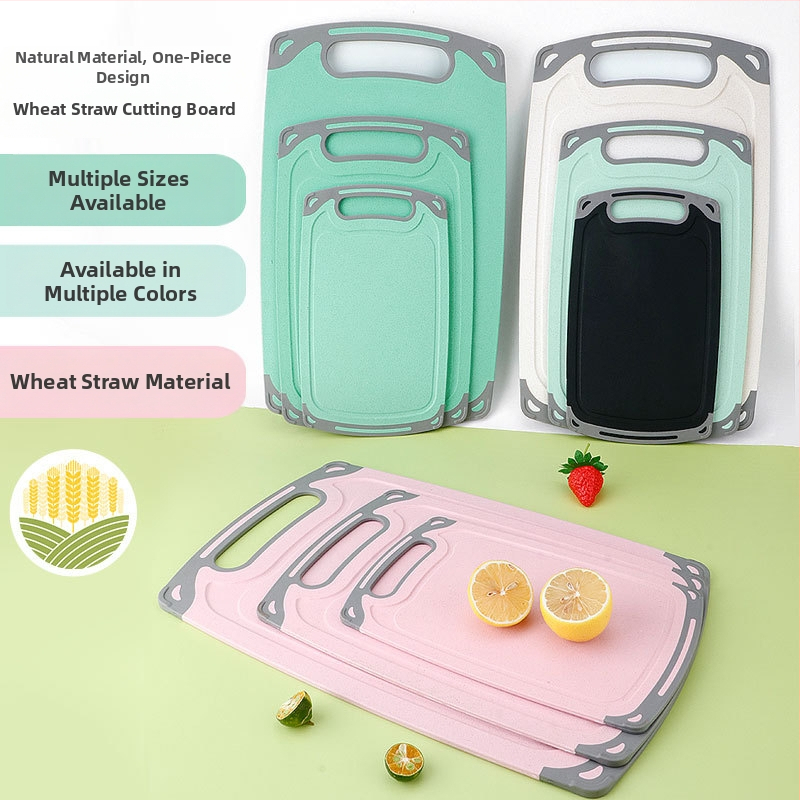 Plastová doska na krájanie, dvojstranná, antibakteriálna, protišmyková, viacúčelová kuchynská doska na ovocie a zeleninu