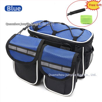 Predná rámová taška na bicykel – tvrdý kryt, vodotesná, kapacita 2 L, model 21, z polyesteru, pre horské a cestné bicykle