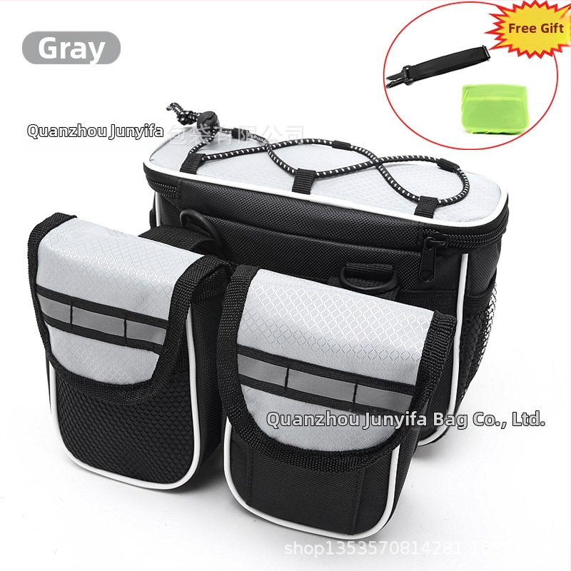 Predná rámová taška na bicykel – tvrdý kryt, vodotesná, kapacita 2 L, model 21, z polyesteru, pre horské a cestné bicykle