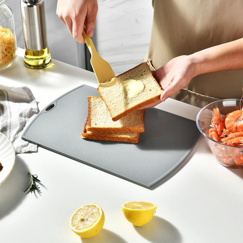 Keidason σετ 3 τεμαχίων πλαστικών σανίδων κοπής, αντιολισθητική υφή, μοντέρνος σύγχρονος στυλ για οικιακή χρήση