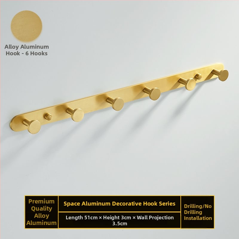 Fürdőszobai kampó alumíniumötvözetből, ragasztós, falra szerelhető fúrás nélkül, kagyló alakú, könnyed luxus stílus, súly 1 kg