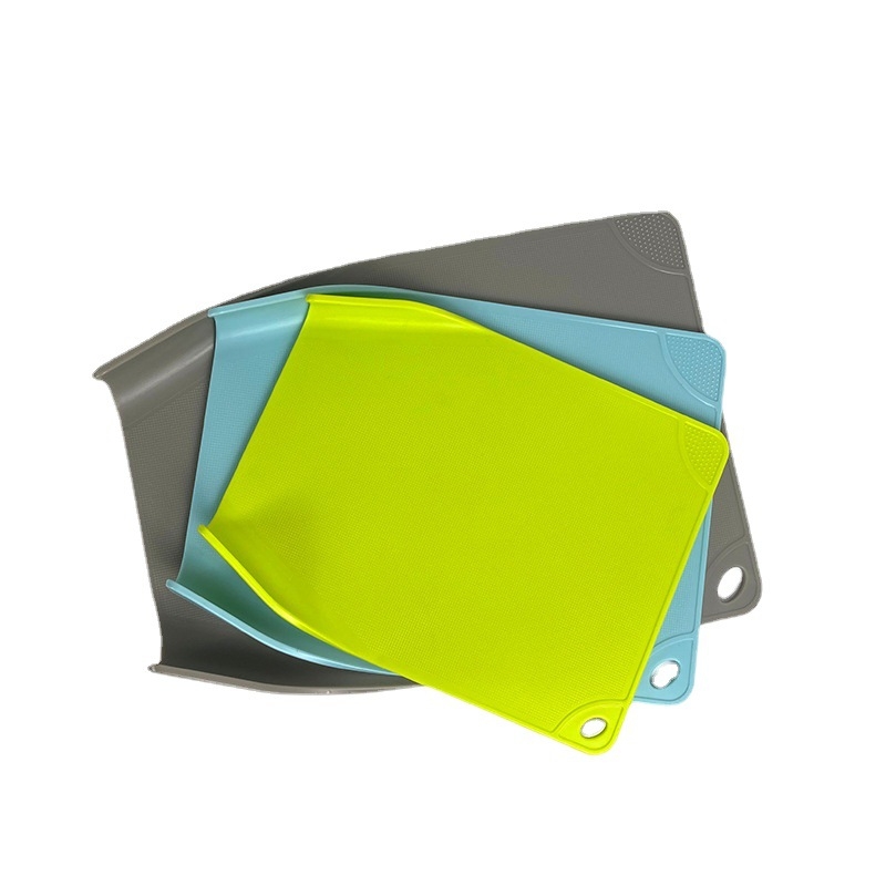 Πολυλειτουργική πλαστική σταντ-σανίδα κοπής – σετ τριών τεμαχίων (ύλη: πλαστικό; κυκλοφορία αγοράς: καλοκαίρι 2021; στυλ: μοντέρνος μινιμαλισμός; λειτουργίες: οικιακή, φορητή, αντιολισθητική)