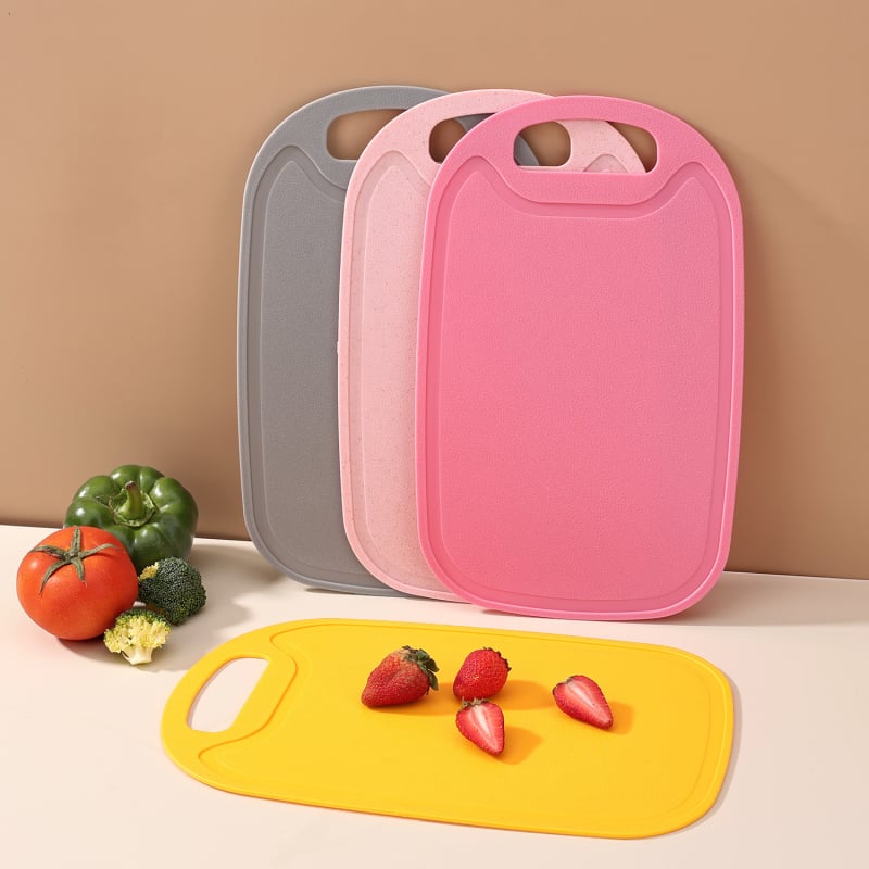 Ελαφριά σανίδα κοπής από PP/άχυρο σιταριού για κουζίνα, βρεφικά γεύματα, φρούτα και λαχανικά, εξωτερική χρήση — Μοντέρνος απλός σχεδιασμός, καλοκαίρι 2021