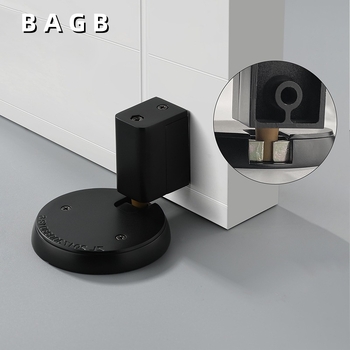 BAGB Mâner de ușă cu aspirație pe podea – fără găuri, anti-coliziune, push-pull (Model FFDX, material: aliaj de zinc, finisaj: placare electrolitică, montaj CT-02)