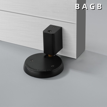 BAGB Mâner de ușă cu aspirație pe podea – fără găuri, anti-coliziune, push-pull (Model FFDX, material: aliaj de zinc, finisaj: placare electrolitică, montaj CT-02)