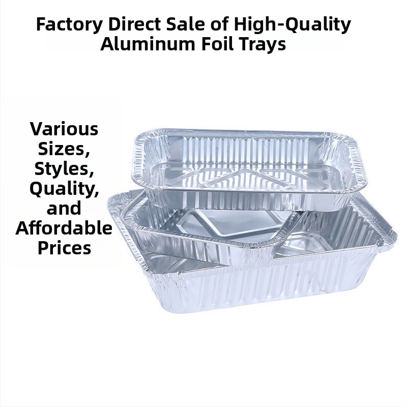 Hlinírová fóliová tácka, zosilnená a plochá na grilovanie a pečenie, jednorazové balenie na donášku, s logom sítotlačou, biologicky rozložiteľná, nie je vhodná do mikrovlnky