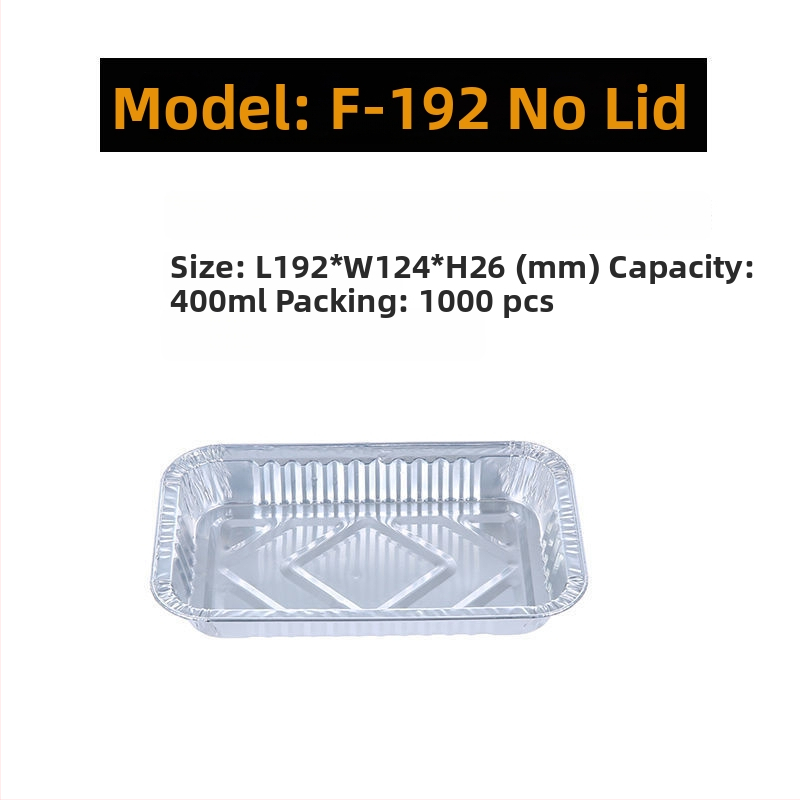 Hlinírová fóliová tácka, zosilnená a plochá na grilovanie a pečenie, jednorazové balenie na donášku, s logom sítotlačou, biologicky rozložiteľná, nie je vhodná do mikrovlnky