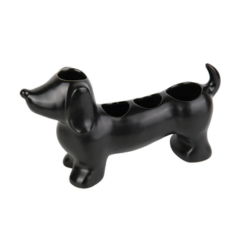 Držač četkice za zube – Sausage Dog, keramički, bez bušenja