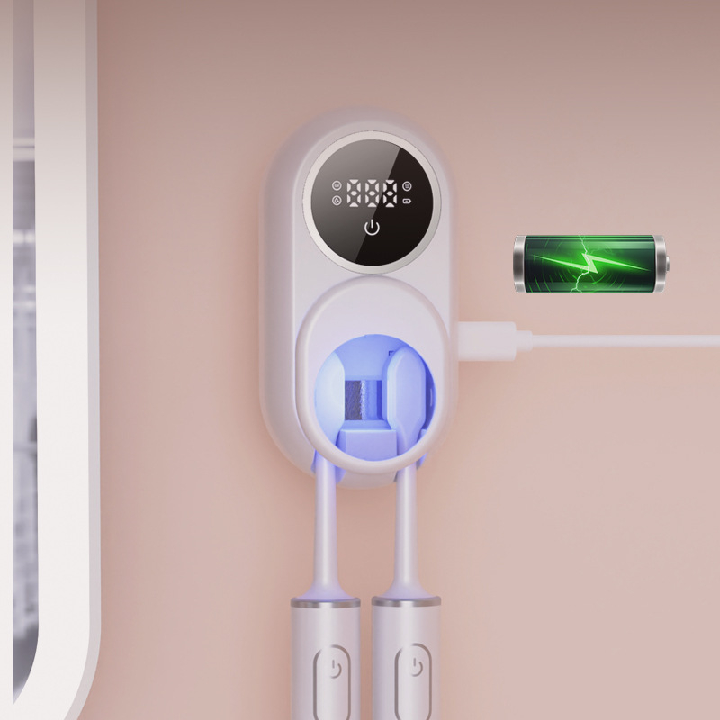 Sterilizator četkica za zube sa UV senzorom, električno sušenje, držač bez bušenja, za 1–2 četkice