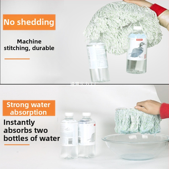 Náhradná hlava na mop, otáčavá hlava, hrubšia, univerzálny doplnok k tyči na mop | Značka: TONGLEI; Materiál: sandalwood