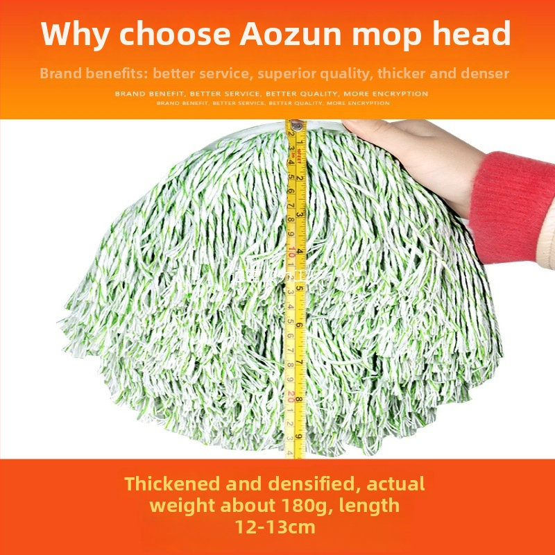 Náhradná hlava na mop, otáčavá hlava, hrubšia, univerzálny doplnok k tyči na mop | Značka: TONGLEI; Materiál: sandalwood