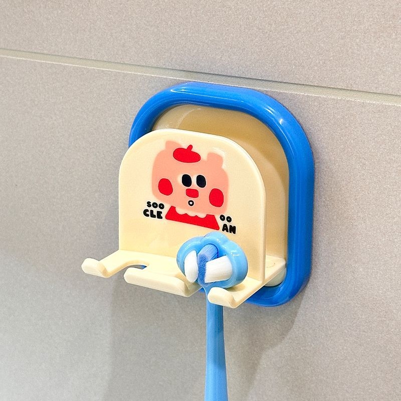 Plastični zidni držač četkice za zube, bez bušenja, za dječje električne četkice, kupaonica