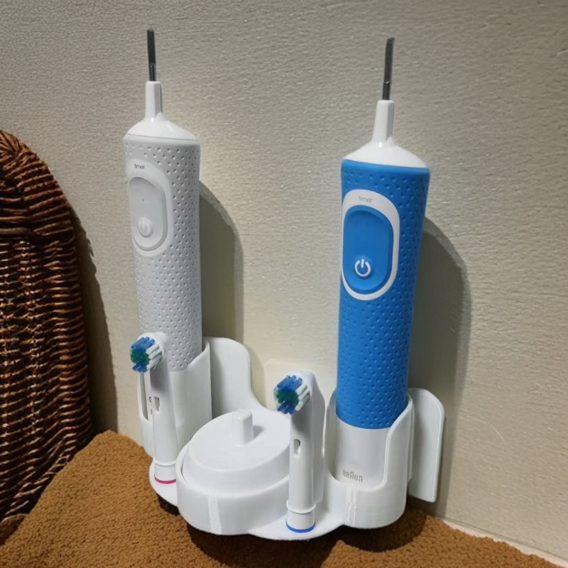 ZEAPOAI Plastični držač za električne četkice, prilagodljiv logotipu, 26-dijelni set, kompatibilan s Oral-B