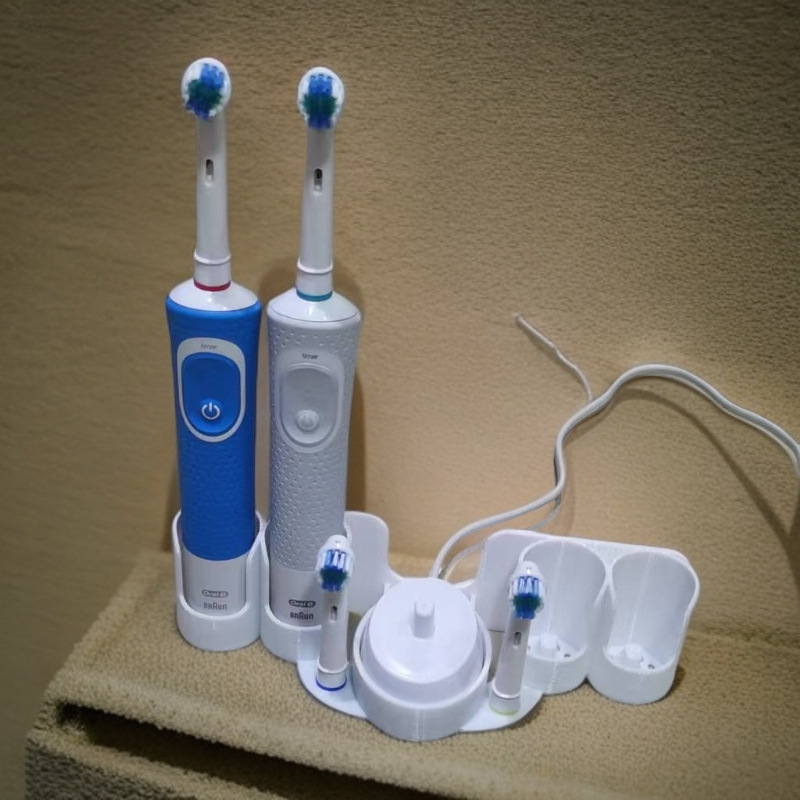 ZEAPOAI Plastični držač za električne četkice, prilagodljiv logotipu, 26-dijelni set, kompatibilan s Oral-B