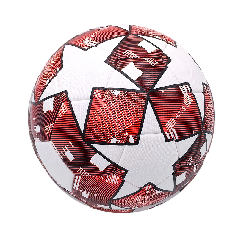 Futball-labda No.5 – PU bőr, ragasztott varrás, edzésekhez és szabadtéri versenyekhez, általános- és középiskolások számára, testreszabható