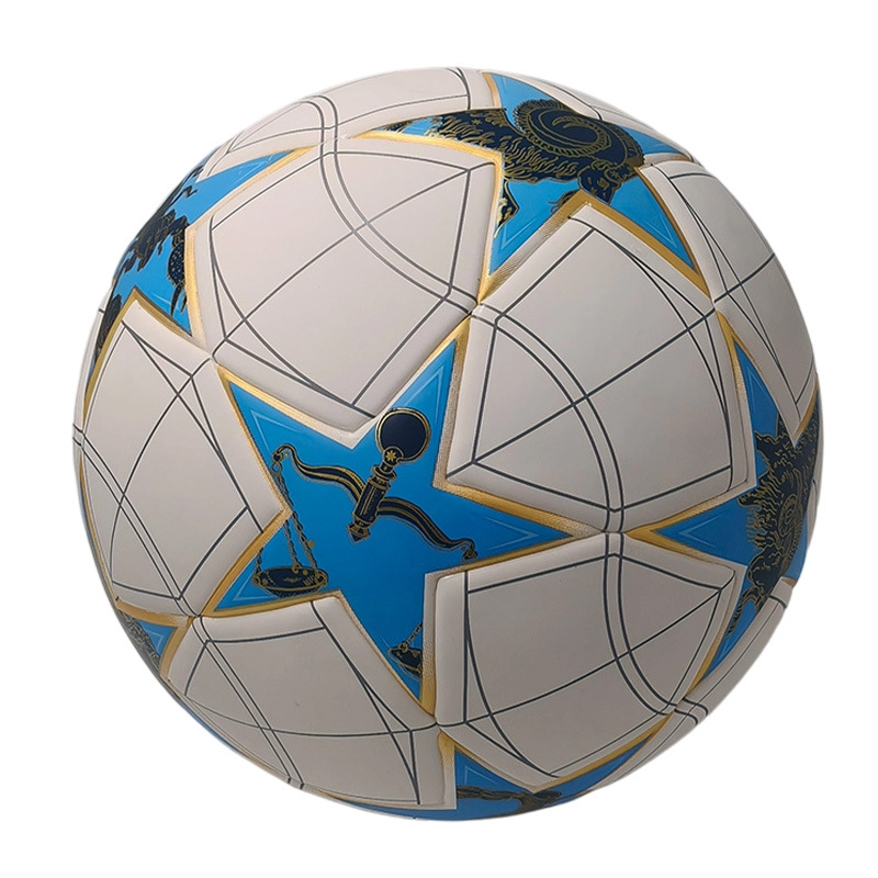 Futball-labda No.5 – PU bőr, ragasztott varrás, edzésekhez és szabadtéri versenyekhez, általános- és középiskolások számára, testreszabható