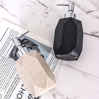 Márványos műgyanta fürdőszobai négy darabos készlet: pohár a fogkeféhez, szappantartó és kézfertőtlenítő üveg | Márka: Yihong artworks; Logó tartalmazva; Testreszabható; Magáncímke