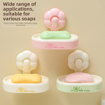 Nástenný mydlový box s prisávacou miskou – ABS materiál