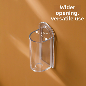 FaSoLa Fogkefetartó — Fúrás nélküli, Falra szerelhető, Szívócsésze, PET/PC