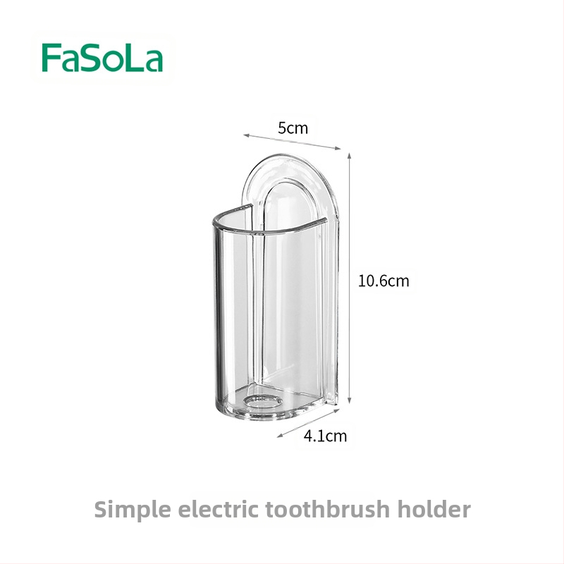 FaSoLa Fogkefetartó — Fúrás nélküli, Falra szerelhető, Szívócsésze, PET/PC