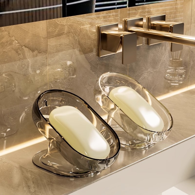 Zidni držač za sapun s kutijom za pohranu, PET materijal, kutija 50 komada, moguć ispis logotipa