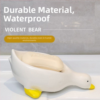 Plastová mydelnička s drenážou, tvar labute, balenie 300 kusov, model 54645646