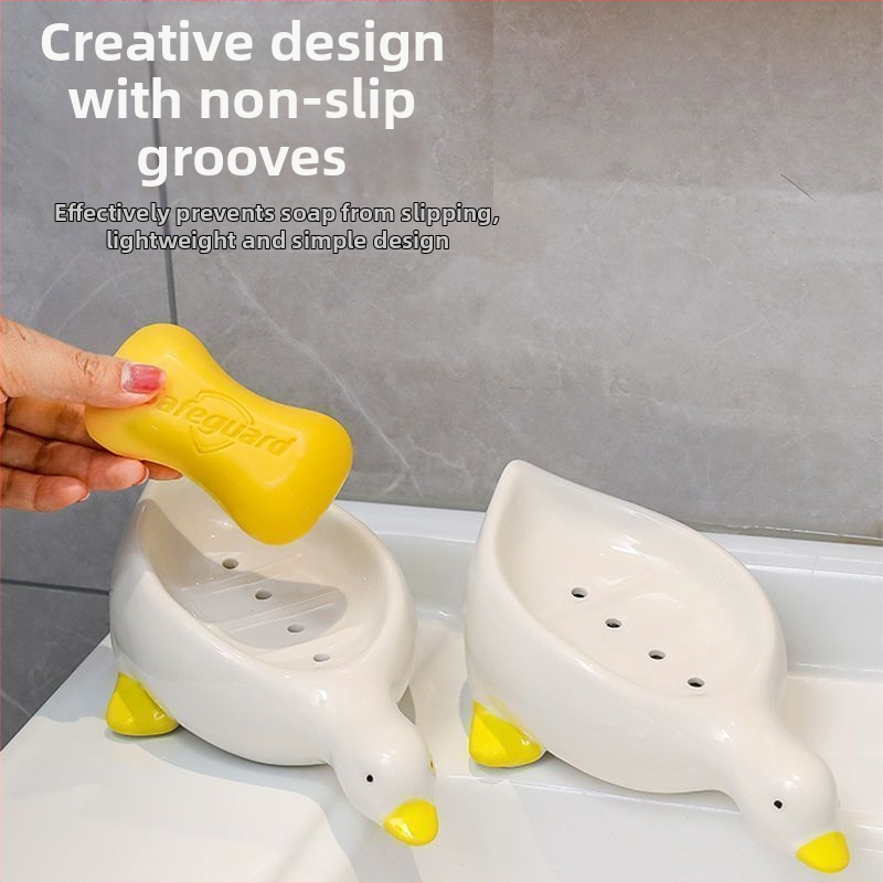 Plastová mydelnička s drenážou, tvar labute, balenie 300 kusov, model 54645646