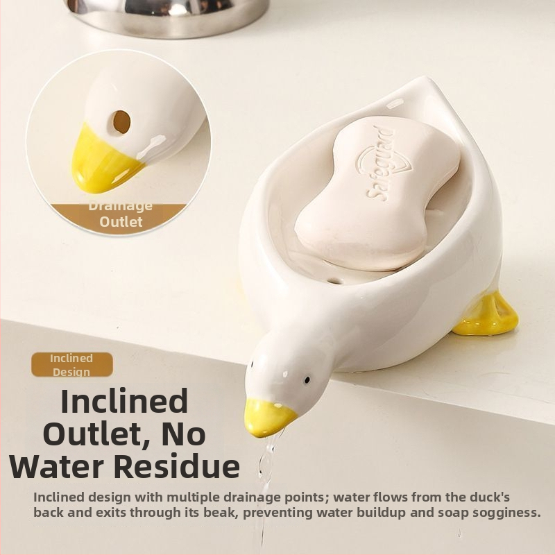 Plastová mydelnička s drenážou, tvar labute, balenie 300 kusov, model 54645646