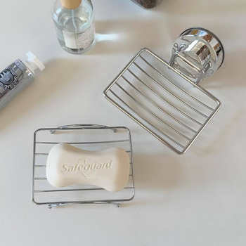 Držač za sapun od nehrđajućeg čelika za zid s odvodnom mrežom i mrežastim skladištem