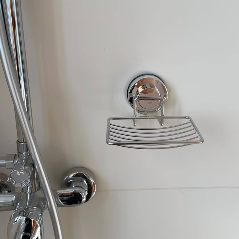 Držač za sapun od nehrđajućeg čelika za zid s odvodnom mrežom i mrežastim skladištem