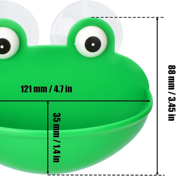 Plastični držač sapuna u obliku žabe, zidni, pakiranje 200 kom., prilagodljivo