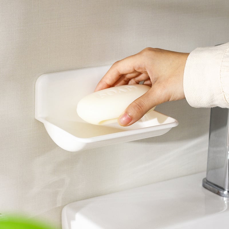 Zidni držač sapuna KM, ABS materijal, model KM.826, s usisnom čašom, bez poklopca (KM | ABS | KM.826 | usisnom čašom | bez poklopca)