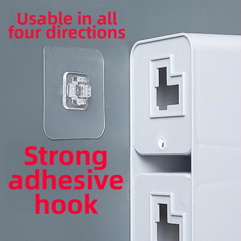 Mydlová miska s adhezívnym háčikom na stenu pre dlaždice – ABS plast