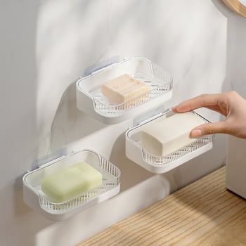 Xingrui Zidni držač sapuna za kupaonicu — HPIS+PET; Bez poklopca; Bez usisavanja; Tisak logotipa